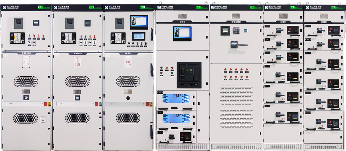 High and low voltage switch cabinets