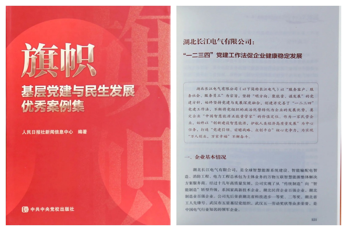 长江电气党建工作法入选人民日报《旗帜》